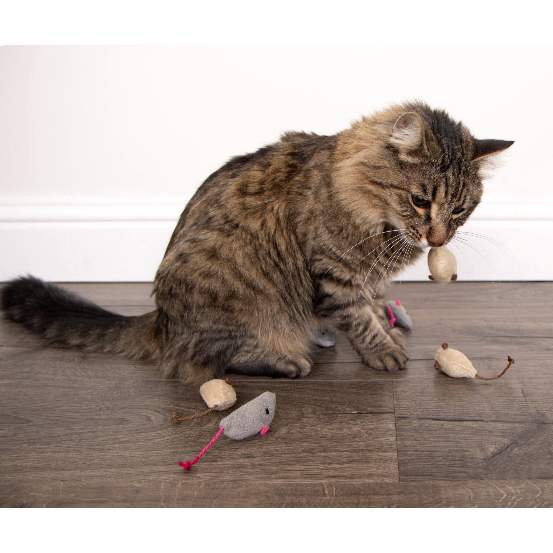 slide 50 of 102, SmartyKat Skitter Critters Catnip Mice Cat Toy - 3pk, 3 ct