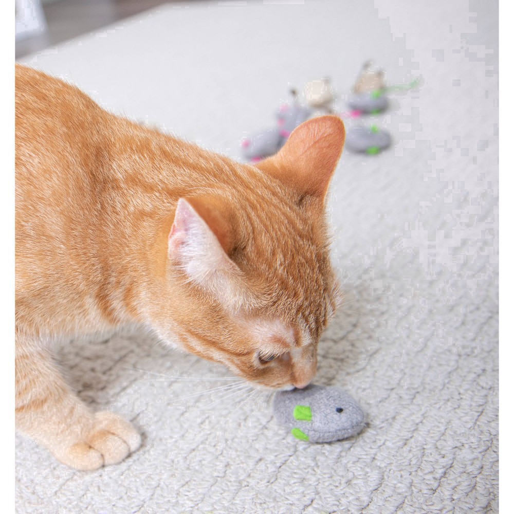 slide 58 of 102, SmartyKat Skitter Critters Catnip Mice Cat Toy - 3pk, 3 ct