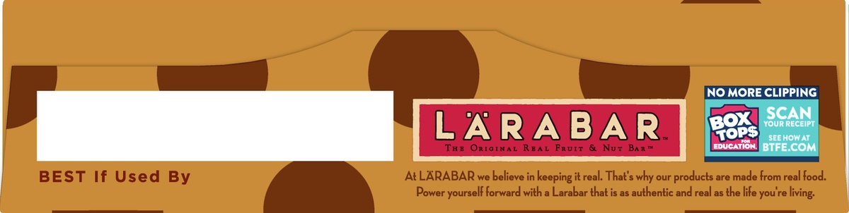 slide 6 of 10, LÄRABAR Gluten Free Bar, Vegan, Peanut Butter Chocolate Chip, 5 ct