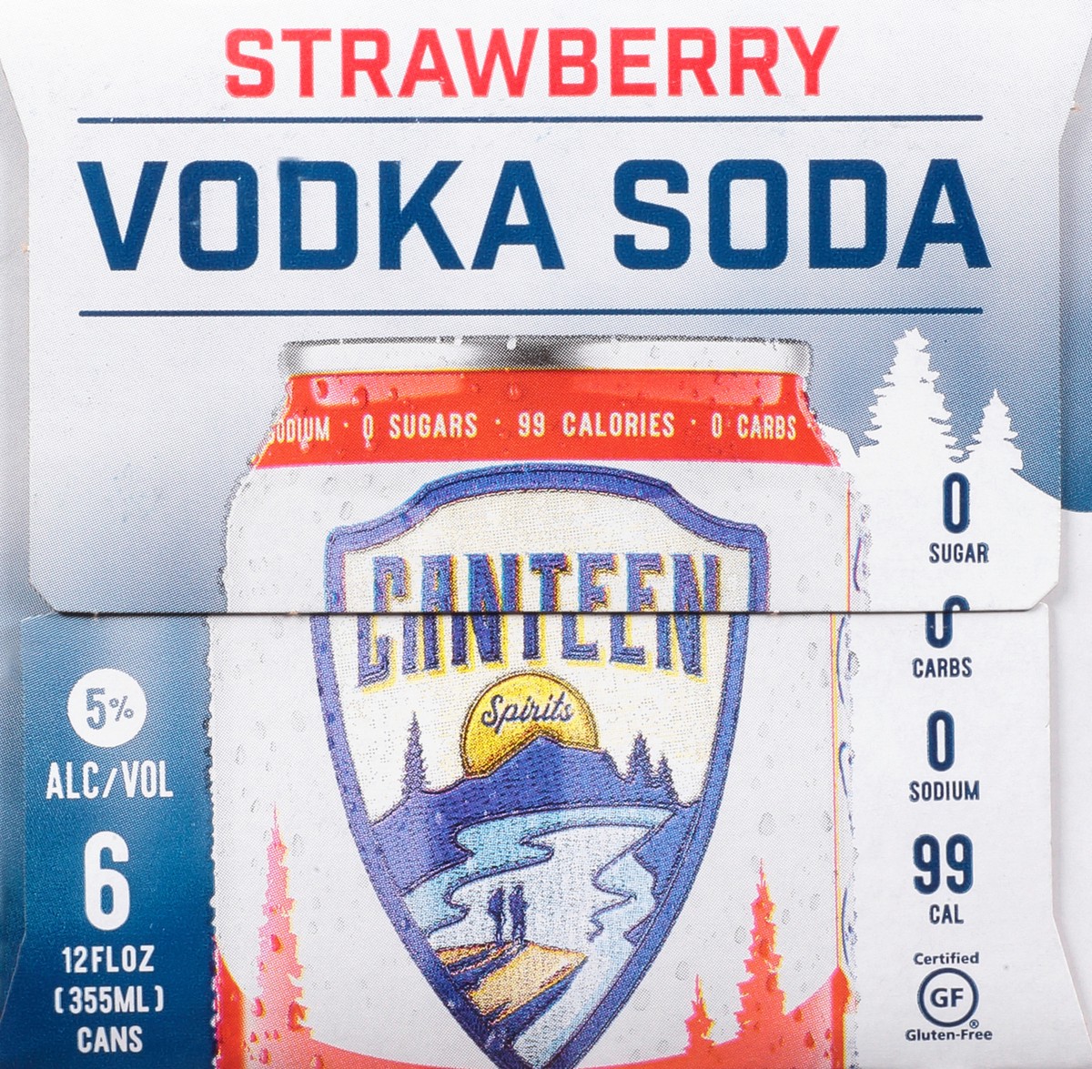 slide 3 of 11, Canteen Strawberry Vodka Soda, 6 ct; 12 fl oz
