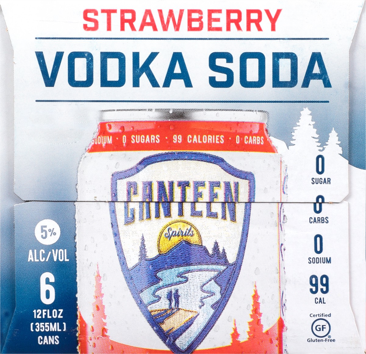slide 4 of 11, Canteen Strawberry Vodka Soda, 6 ct; 12 fl oz