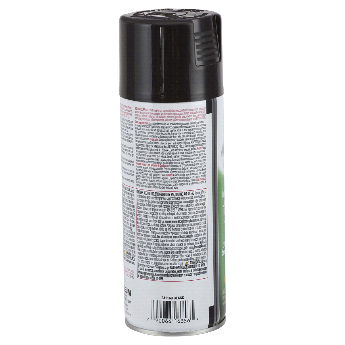 slide 3 of 9, Rust-Oleum Specialty High Heat Ultra Spray Paint- 241169, Black, 12 oz