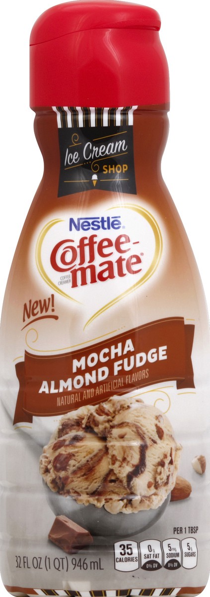 slide 5 of 6, Coffee mate Mocha Almond Fudge Creamer, 32 fl oz