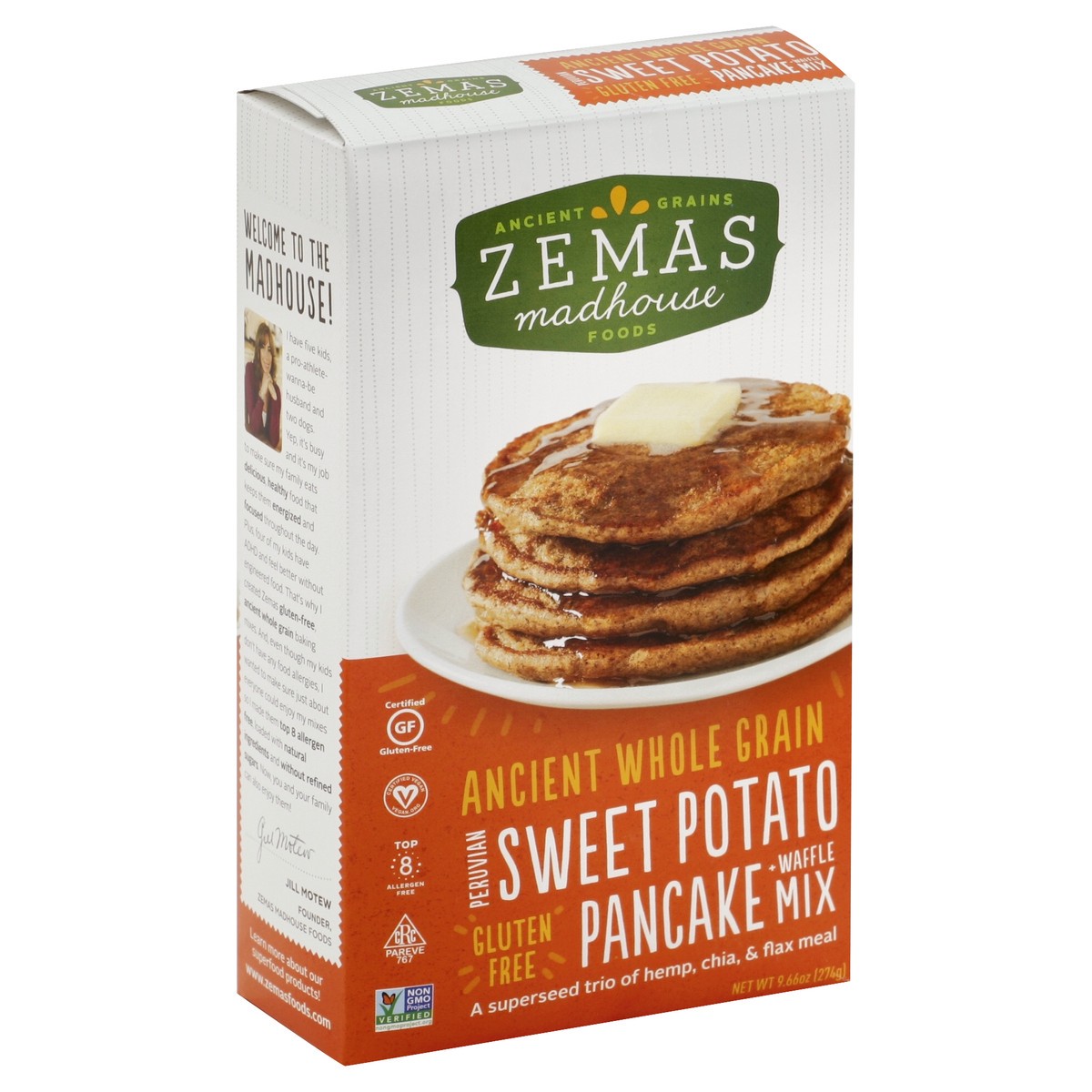 slide 5 of 5, Zemas Pancake + Waffle Mix 9.66 oz, 9.66 oz