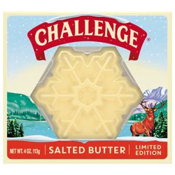 Challenge Winter Snowflake Salted Butter - 4 oz