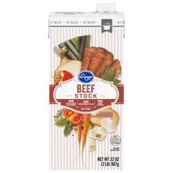 Kroger Fat Free Beef Stock