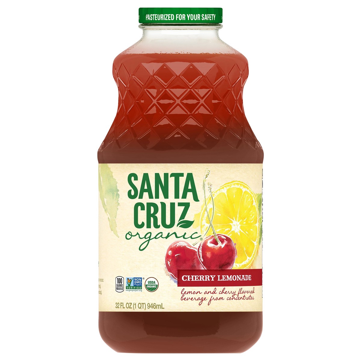 slide 1 of 7, Santa Cruz Organic Cherry Lemonade - 32 fl oz, 32 fl oz