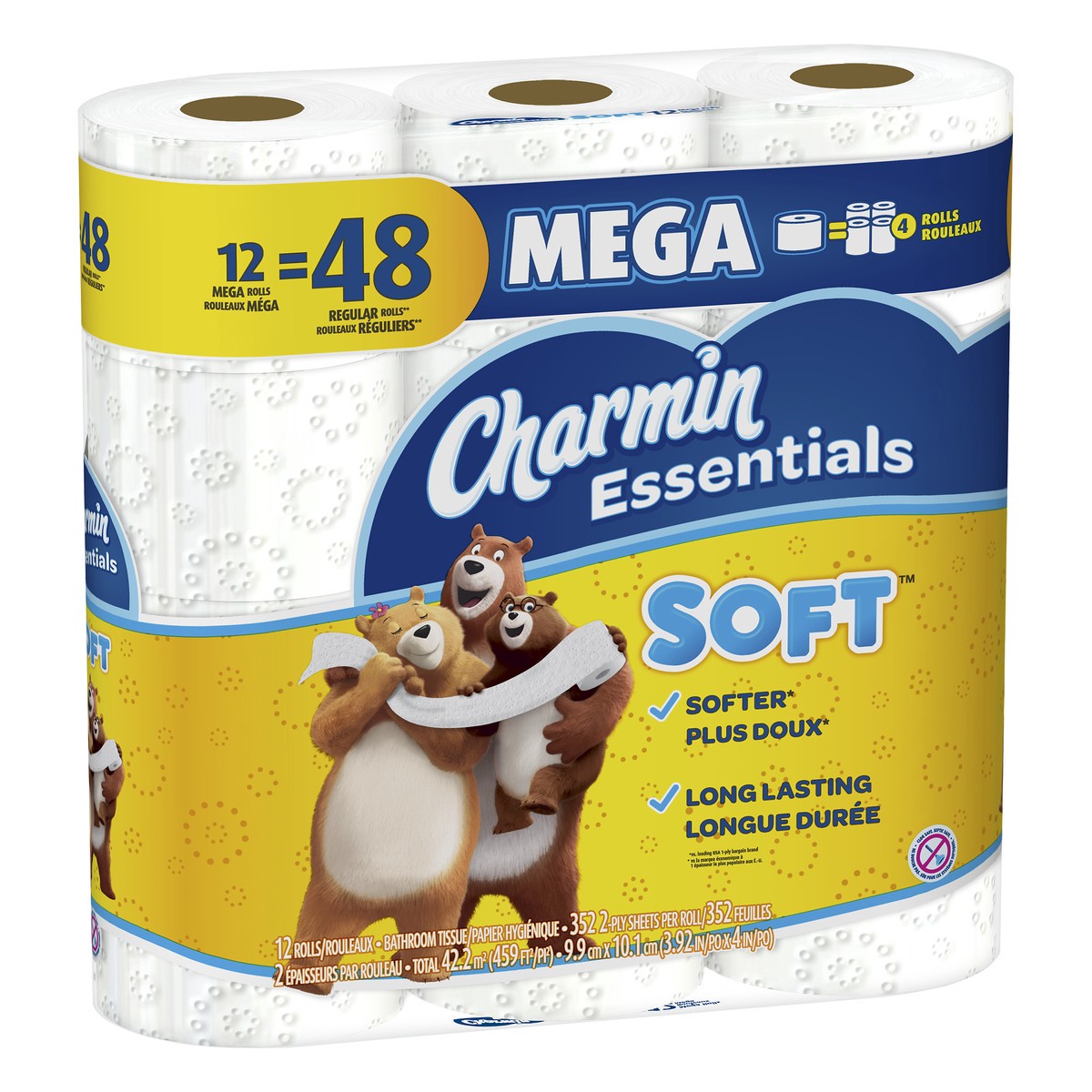 slide 3 of 6, Charmin Essential Soft, 12 ct