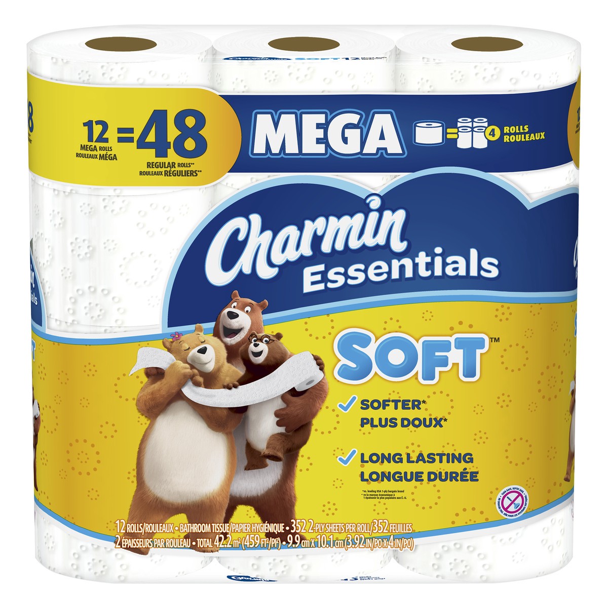 slide 4 of 6, Charmin Essential Soft, 12 ct