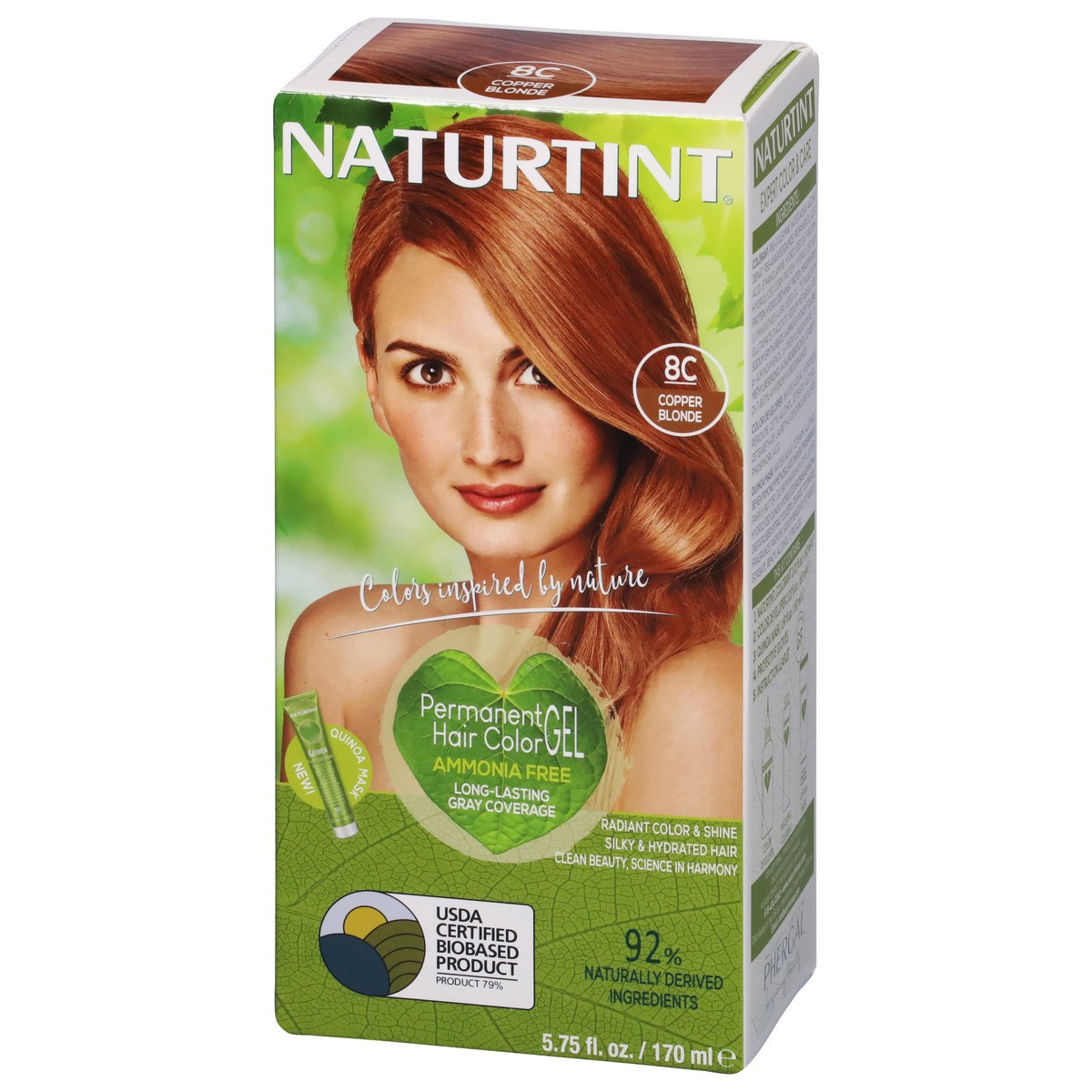slide 3 of 9, Naturtint Copper Blonde 8C Ammonia Free Permanent Hair Color Gel 5.75 fl oz, 5.75 fl oz
