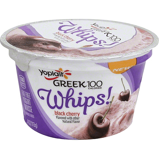 slide 2 of 2, Yoplait Greek Whips Yogurt Black Cherry, 4 oz