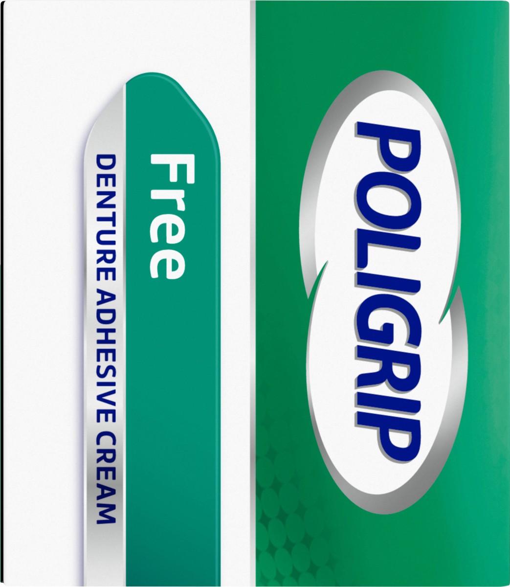 slide 5 of 8, Poligrip Super Free Denture Adhesive Cream, 2.4 oz