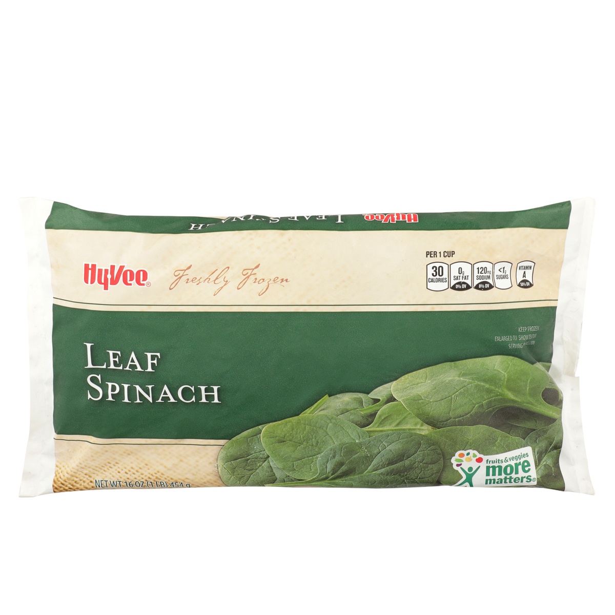 slide 1 of 1, Hy-vee Freshly Frozen Leaf Spinach, 16 oz