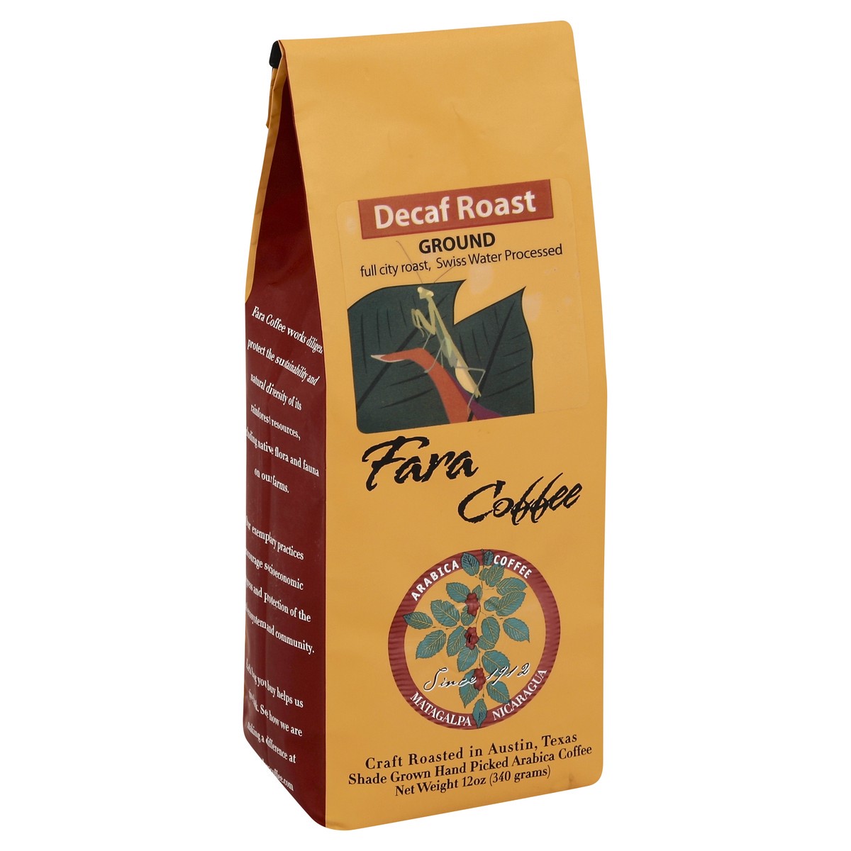 slide 5 of 5, Fara Coffee Fara Ground Coffee Decaf - 12 oz, 12 oz