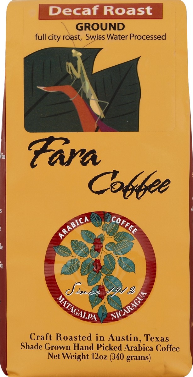 slide 1 of 5, Fara Coffee Fara Ground Coffee Decaf - 12 oz, 12 oz