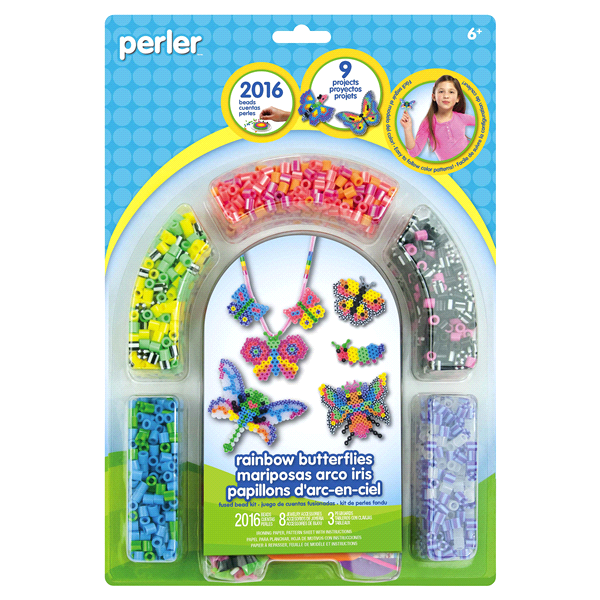 slide 1 of 1, Perler Rainbow Butterflies Activity Kit, 1 ct