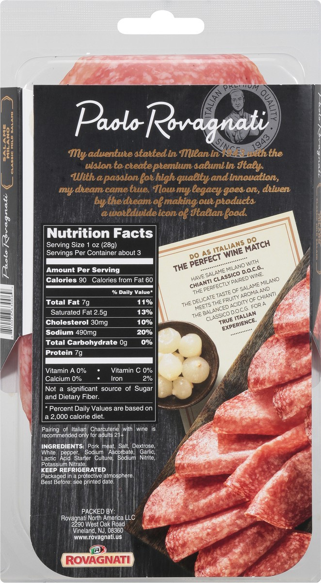 slide 10 of 13, Paolo Rovagnati Milano Salami 3 oz, 3 oz