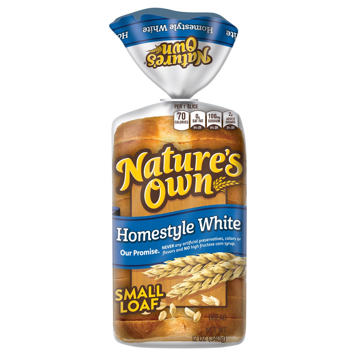 slide 10 of 12, Nature's Own Homestyle White, Small Loaf Size, Sliced Homestyle White Bread, 12 oz Loaf, 12 oz