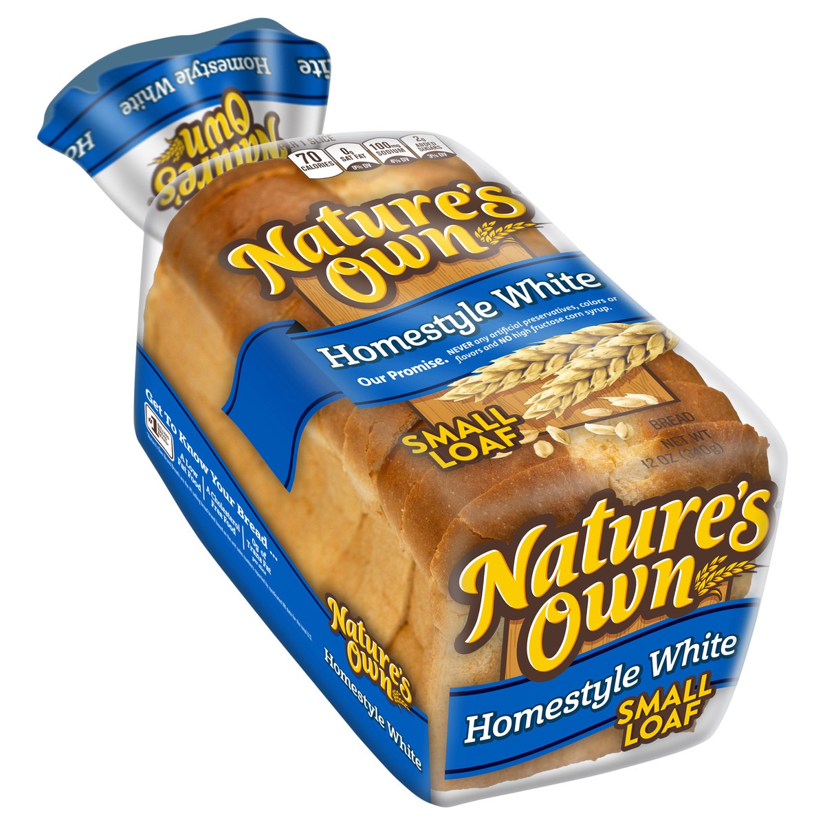 slide 7 of 12, Nature's Own Homestyle White, Small Loaf Size, Sliced Homestyle White Bread, 12 oz Loaf, 12 oz