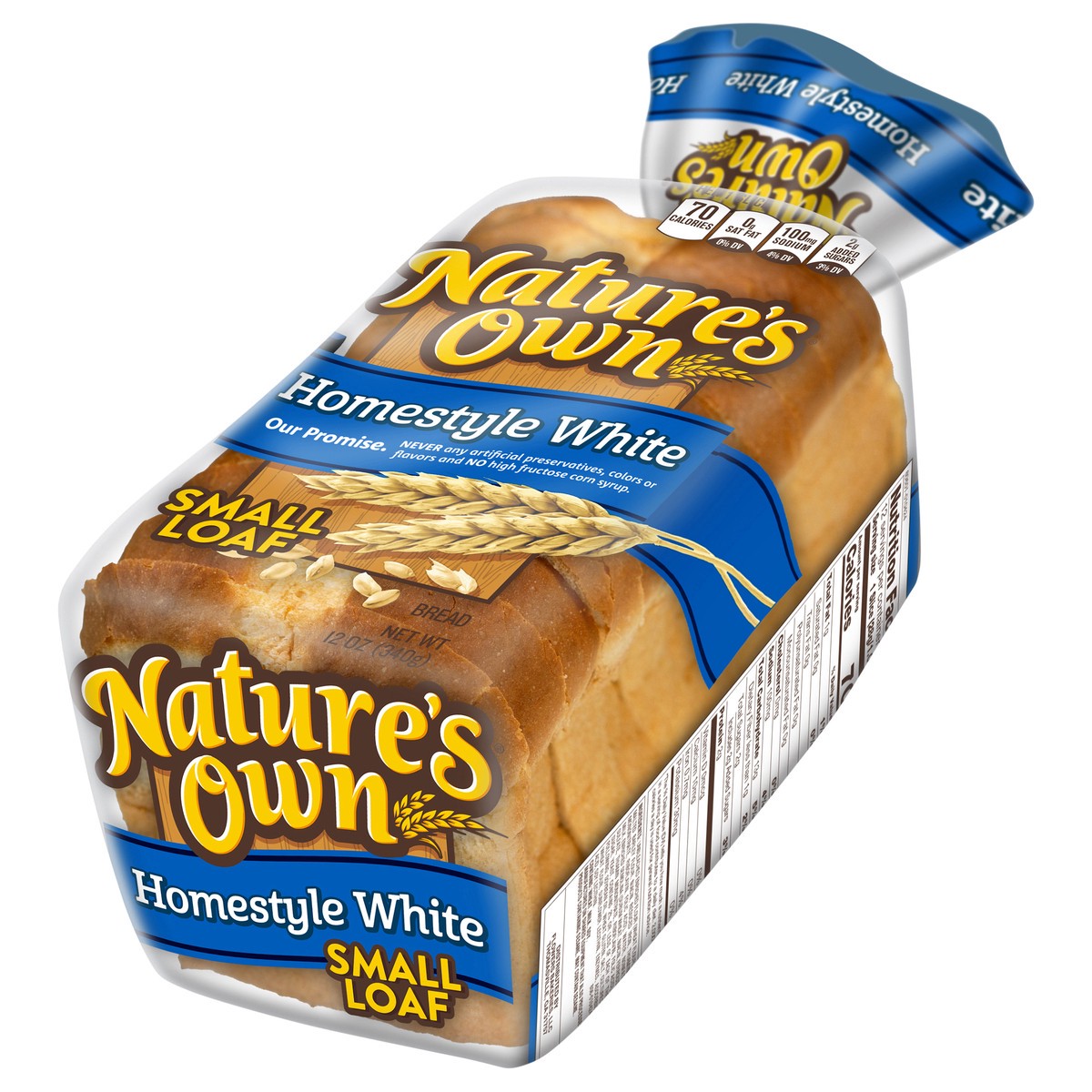 slide 12 of 12, Nature's Own Homestyle White, Small Loaf Size, Sliced Homestyle White Bread, 12 oz Loaf, 12 oz