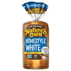 Nature''s Own Homestyle White, Small Loaf Size, Sliced Homestyle White Bread, 12 oz Loaf