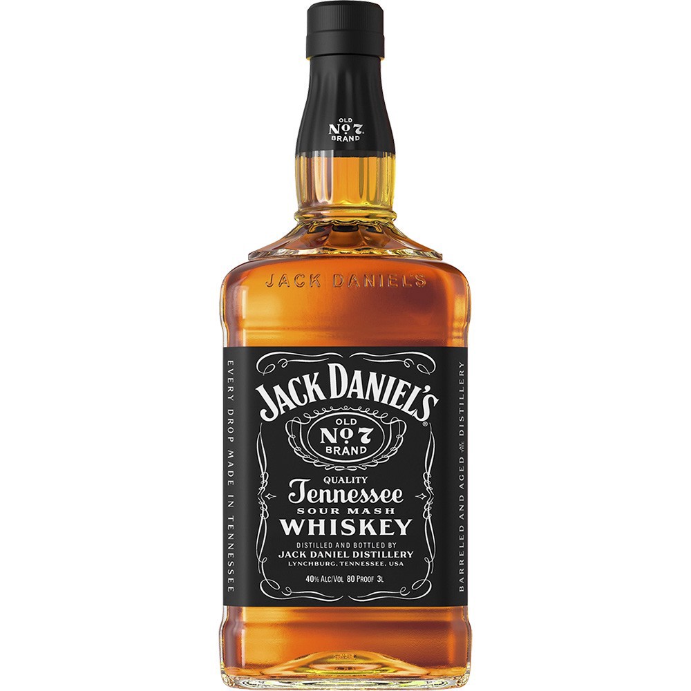 slide 1 of 1, Jack Daniel's Old No. 7 Tennessee Whiskey, 3L Bottle, 80 Proof, 3000 ml
