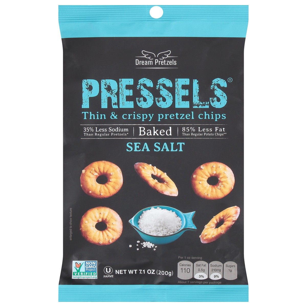 slide 7 of 14, Dream Pretzels Sea Salt Pretzel Chips 7.1 oz, 7.1 oz