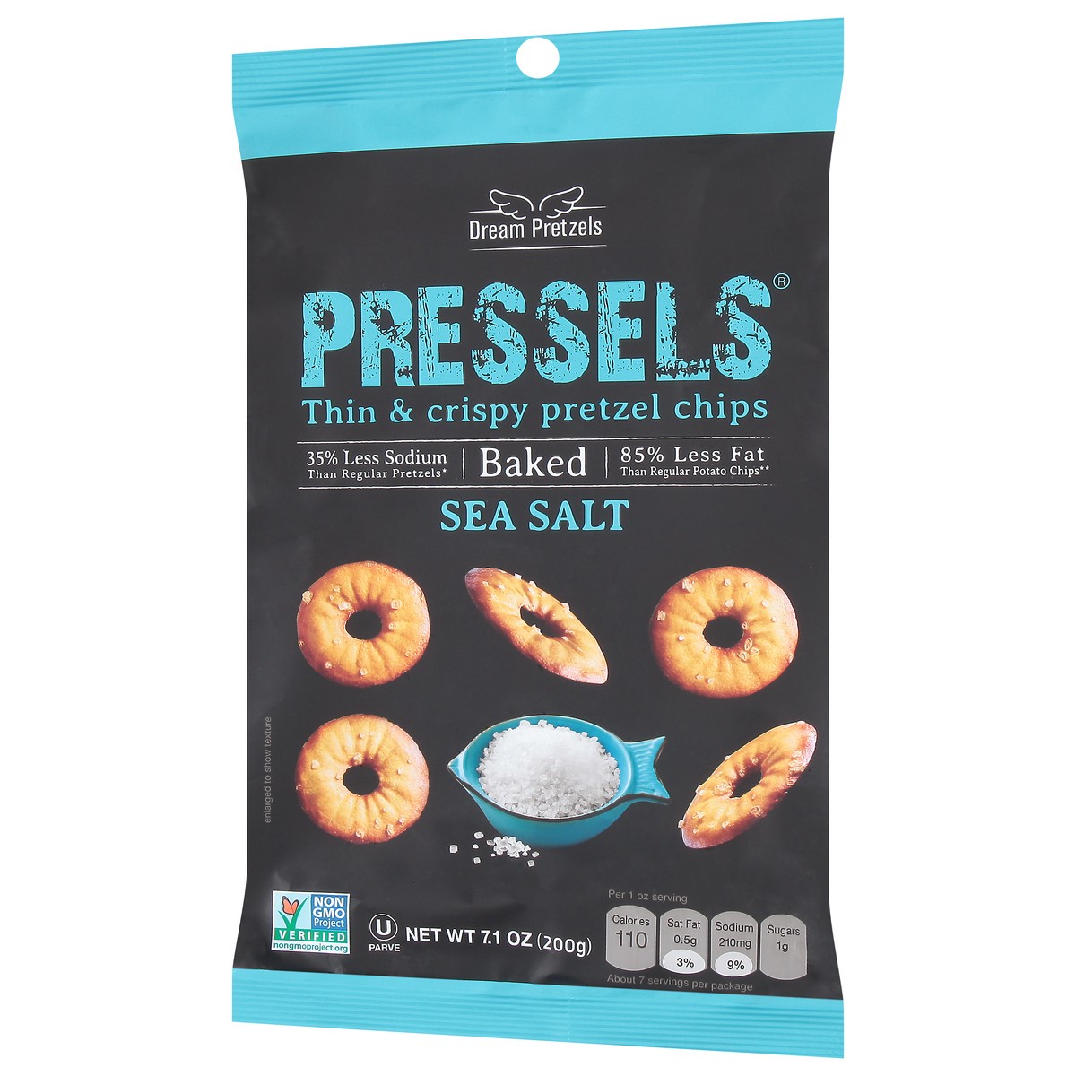 slide 11 of 14, Dream Pretzels Sea Salt Pretzel Chips 7.1 oz, 7.1 oz