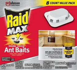 Raid Max Double Control Ant Baits, 0.28 oz, 8 ct