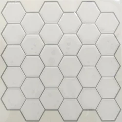 Roommates Hexagon Peel & Stick StickTILES - White