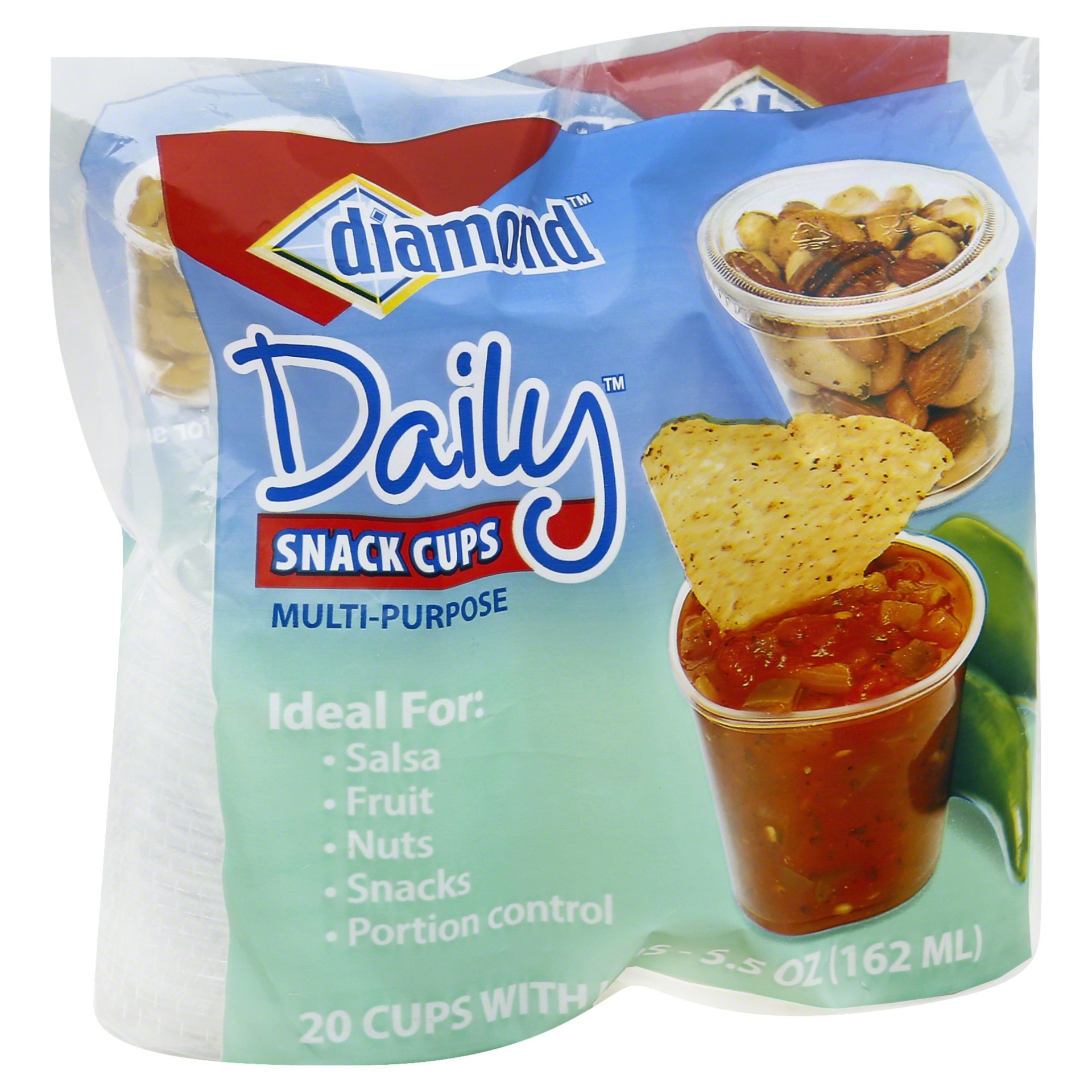 slide 1 of 1, Diamond Snack Cups, 20 ct; 5.5 oz