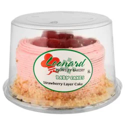 Leonard Novelty Bakery Baby Cakes Strawberry Layer Cake 18 oz