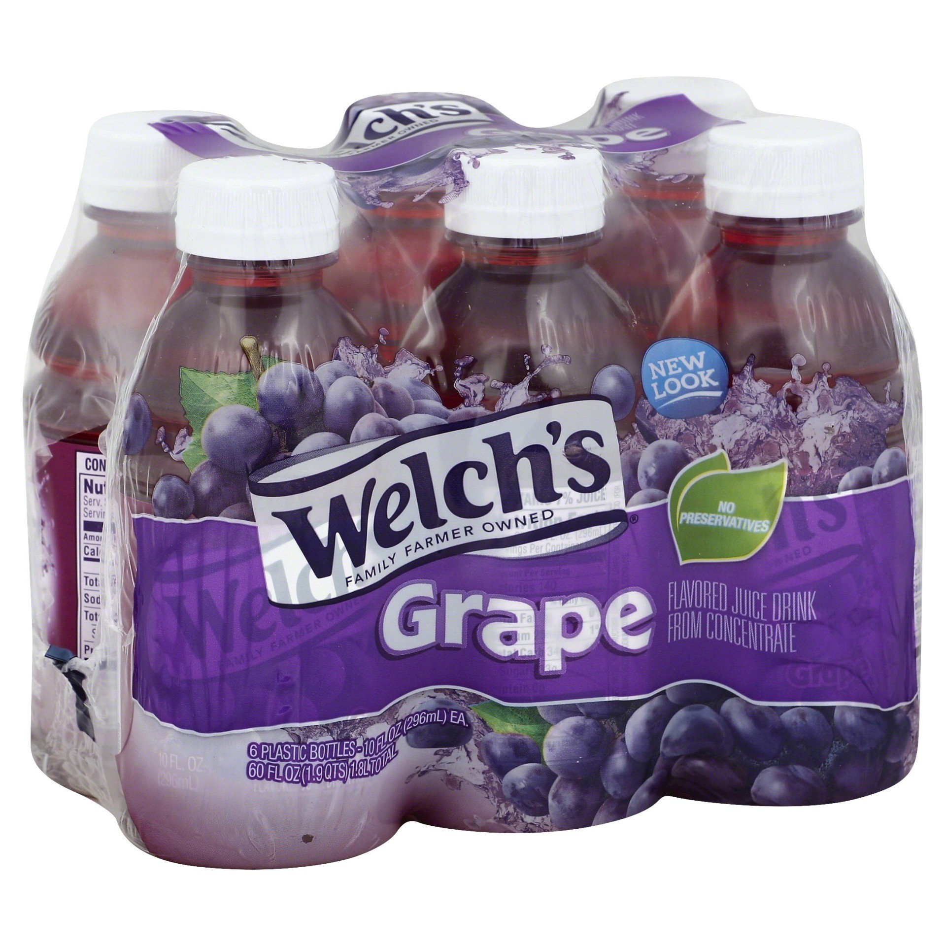 slide 1 of 5, Welch's Grape Juice Drink, 10 fl oz On-the-Go Bottle (Pack of 6), 6 ct