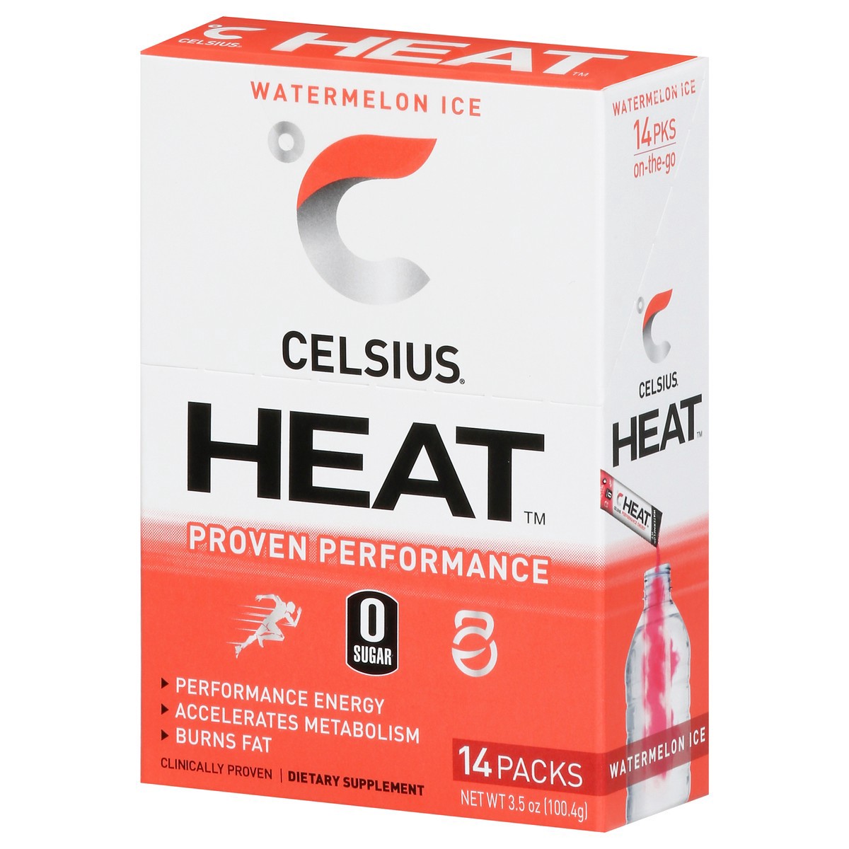 slide 2 of 9, CELSIUS Heat Watermelon Ice Powder Sticks - 14 ct, 14 ct