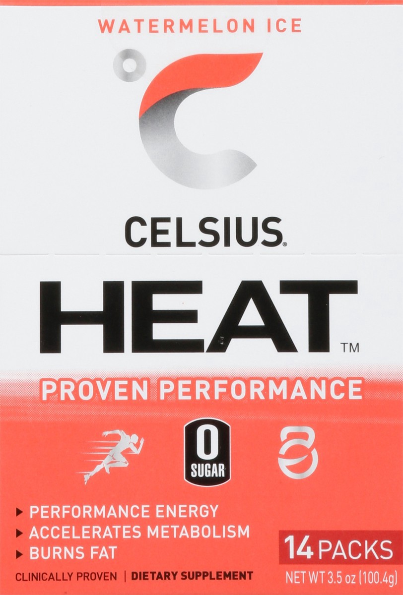 slide 7 of 9, CELSIUS Heat Watermelon Ice Powder Sticks - 14 ct, 14 ct