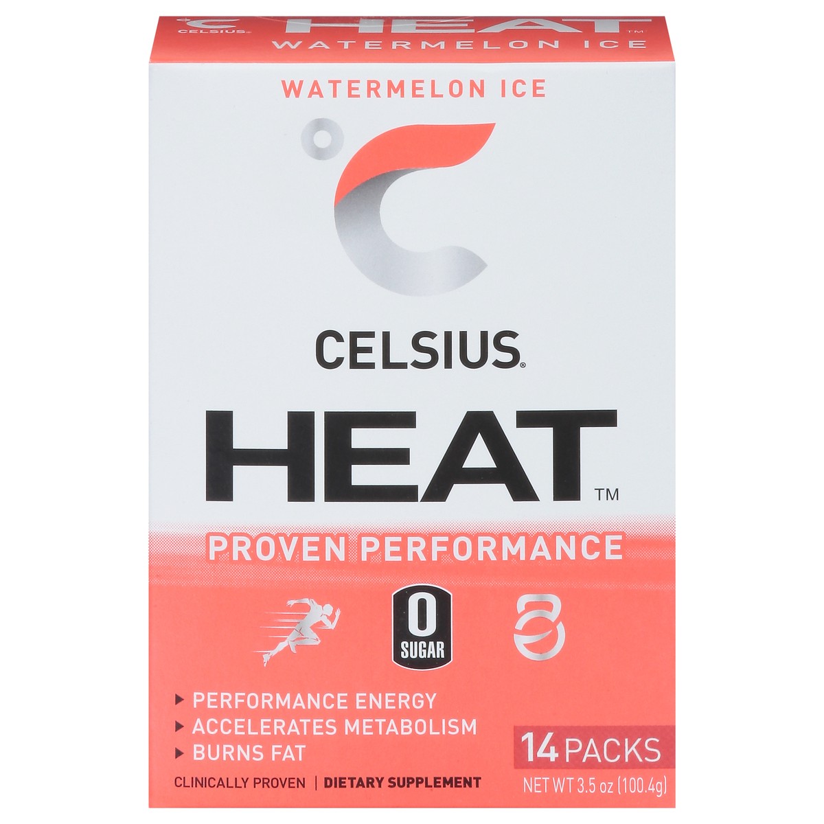 slide 1 of 9, CELSIUS Heat Watermelon Ice Powder Sticks - 14 ct, 14 ct
