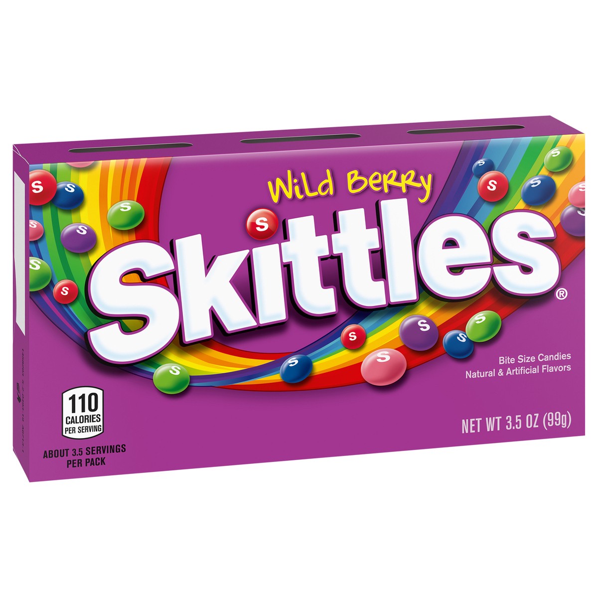 slide 2 of 10, Skittles Wild Berry Chewy Candy Theater Box, 3.5 oz Box, 3.5 oz