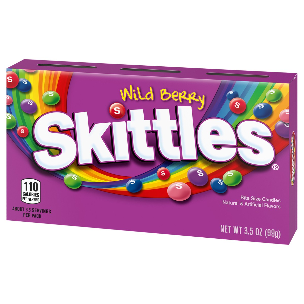 slide 3 of 10, Skittles Wild Berry Chewy Candy Theater Box, 3.5 oz Box, 3.5 oz