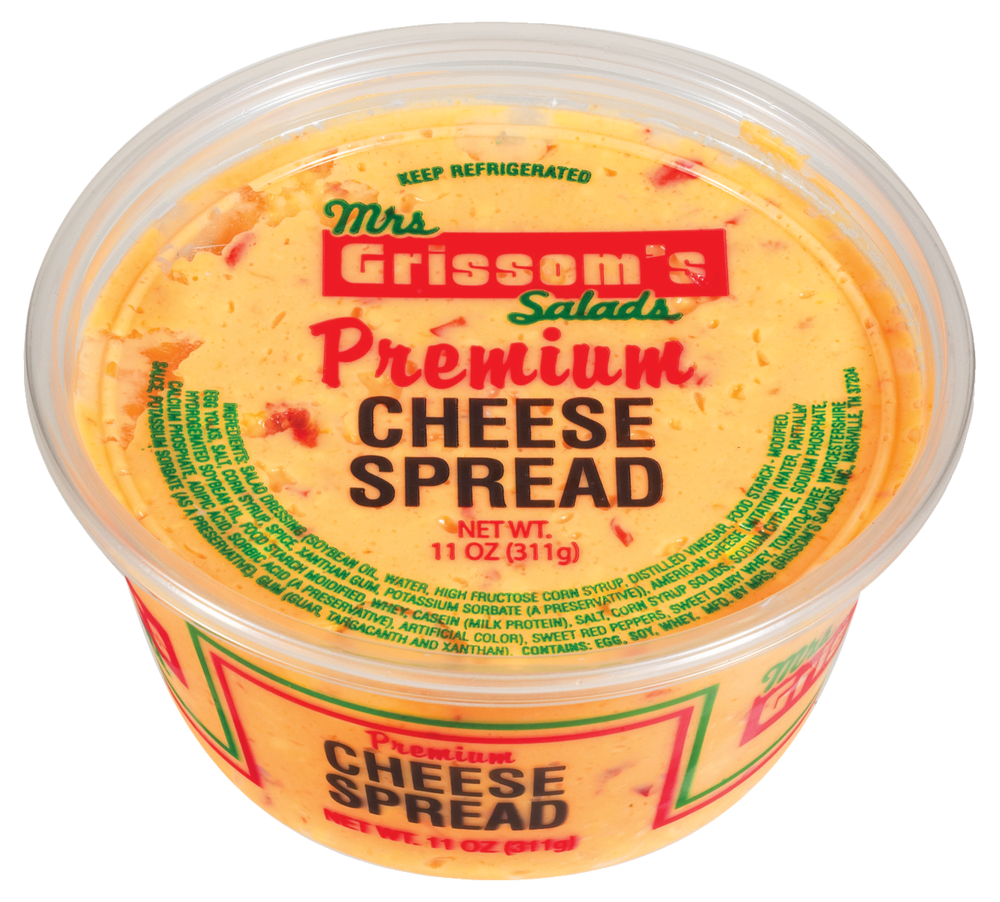 slide 1 of 1, Mrs. Grissom's Premium Cheese Spread, 11 oz