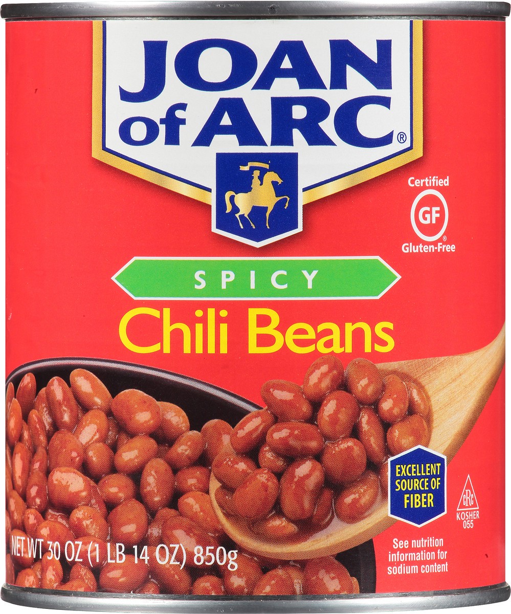 slide 4 of 7, Joan of Arc Spicy Chili Beans 30 oz. Can, 30 oz