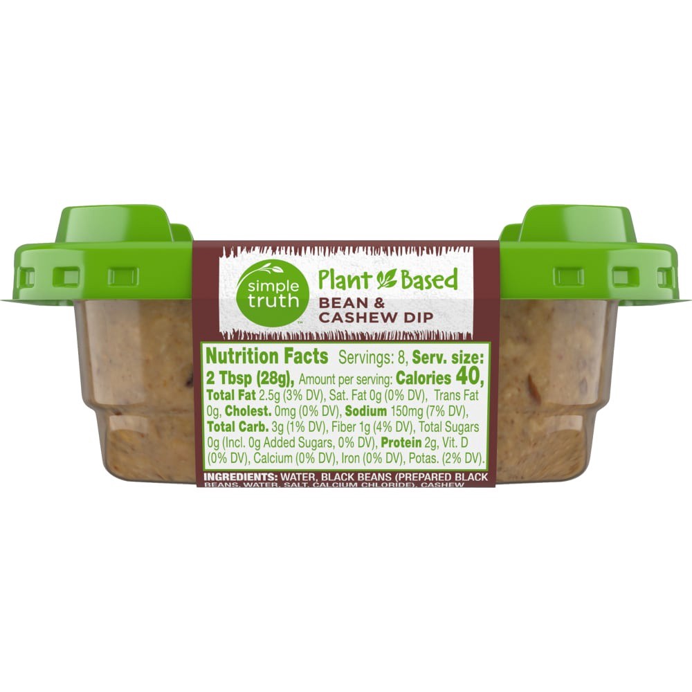slide 2 of 4, Simple Truth Plant Based Portobello Mushroom Bean & Cashew Dip, 8 oz
