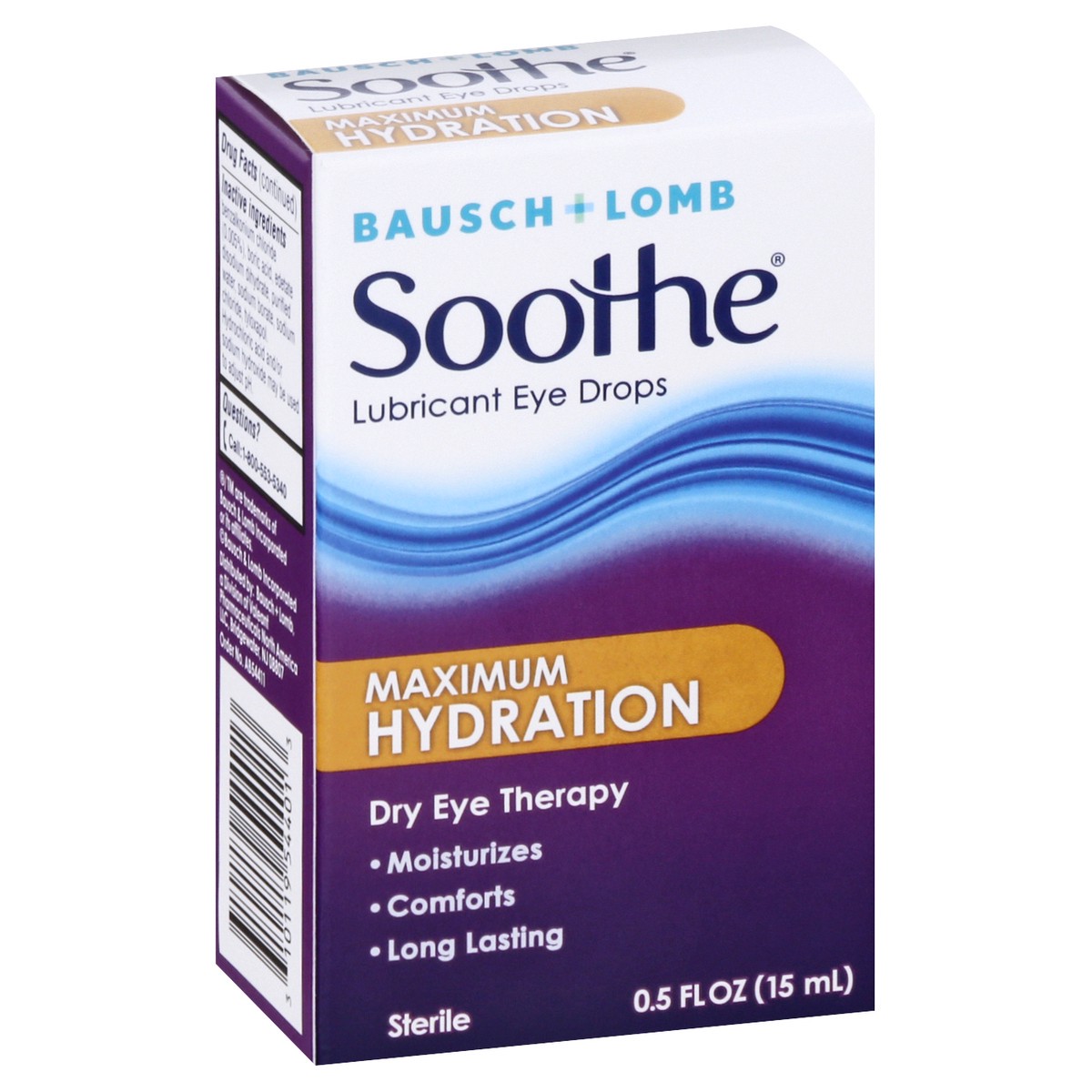 slide 4 of 9, Soothe Maximum Hydration Lubricant Eye Drops 0.5 oz, 0.50 fl oz