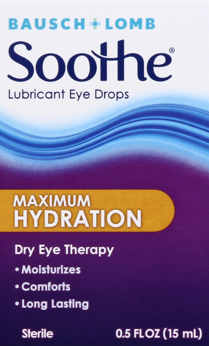 slide 7 of 9, Soothe Maximum Hydration Lubricant Eye Drops 0.5 oz, 0.50 fl oz