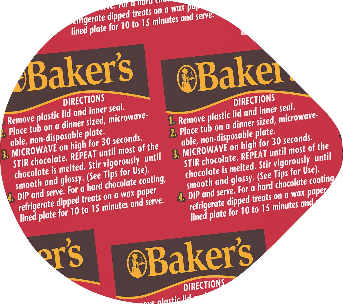 slide 11 of 14, Baker's Real Dark Semi-Sweet Dipping Chocolate, 7 oz Cup, 7 oz