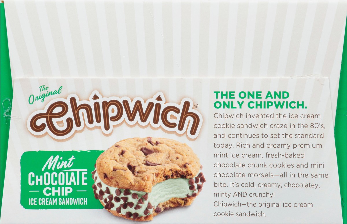 slide 2 of 9, Chipwich Thin Mints Ice Cream Cookie Sandwiches 3 - 4.25 fl oz Sandwiches, 3 ct