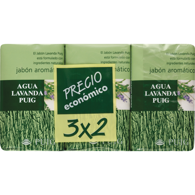 slide 1 of 1, Antonio Puig Agua Lavanda Jabon Aromatico (Pefumed Soap) 3Pk, 4.4 oz
