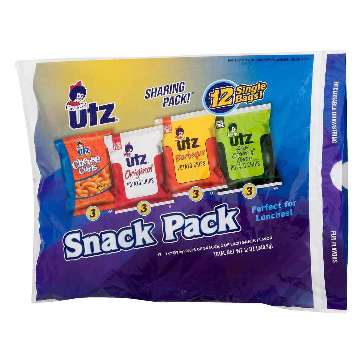 slide 2 of 12, Utz Sharing Pack Assorted Snack Pack 12 ea, 12 ct