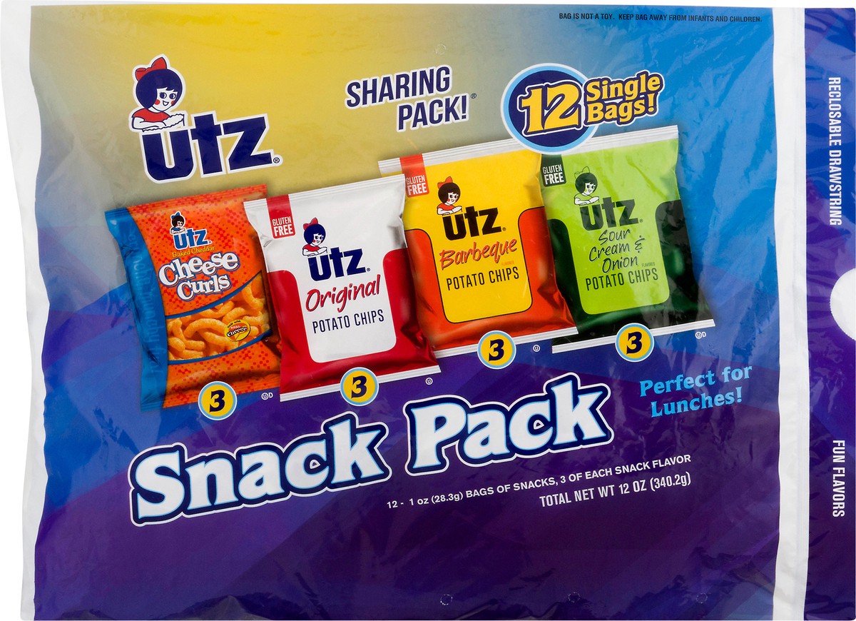 slide 4 of 12, Utz Sharing Pack Assorted Snack Pack 12 ea, 12 ct