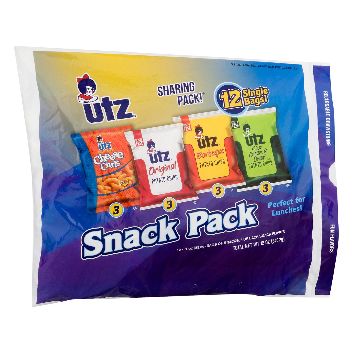 slide 7 of 12, Utz Sharing Pack Assorted Snack Pack 12 ea, 12 ct