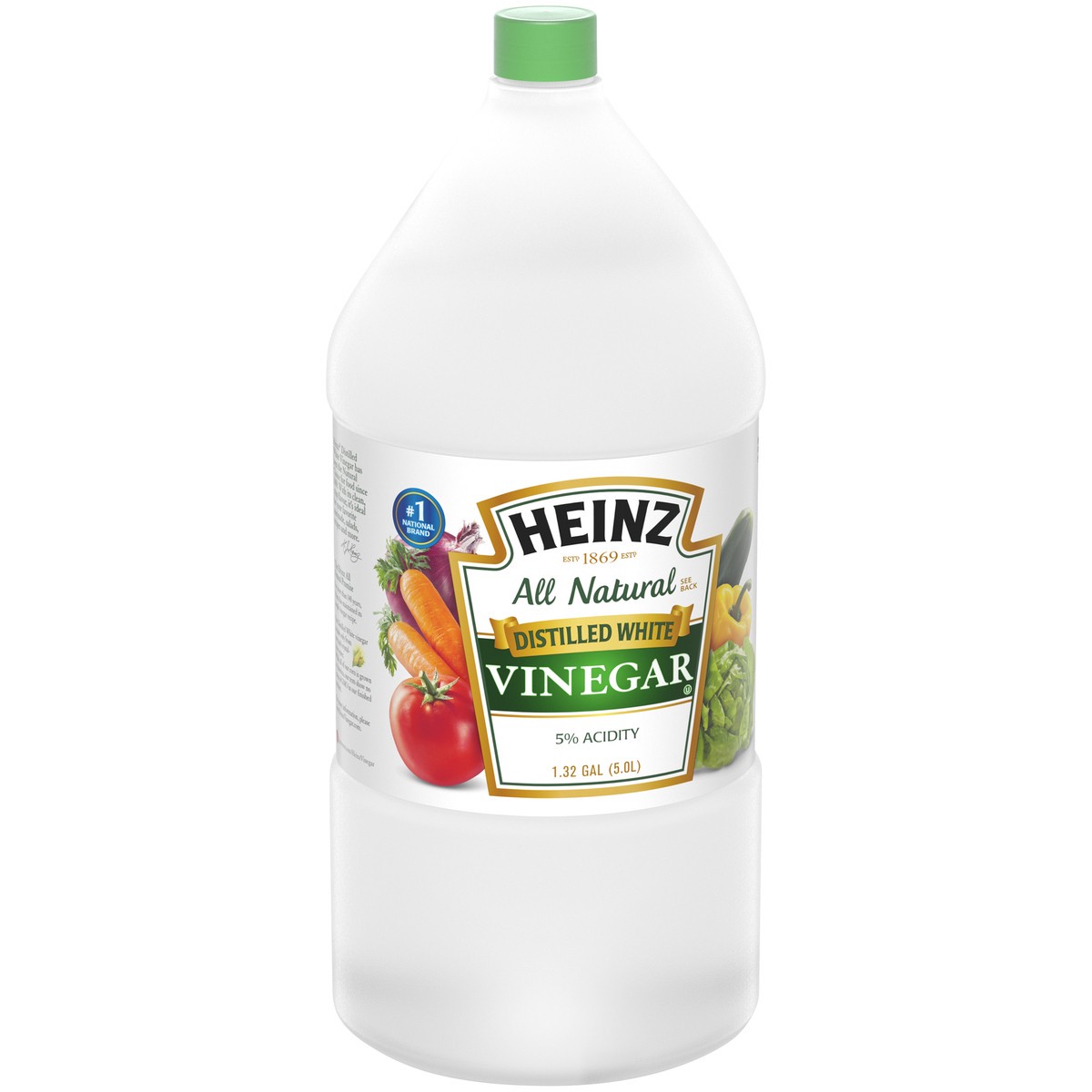 slide 5 of 9, Heinz All Natural Distilled White Vinegar 5% Acidity, 1.32 gal Jug, 1.32 gal